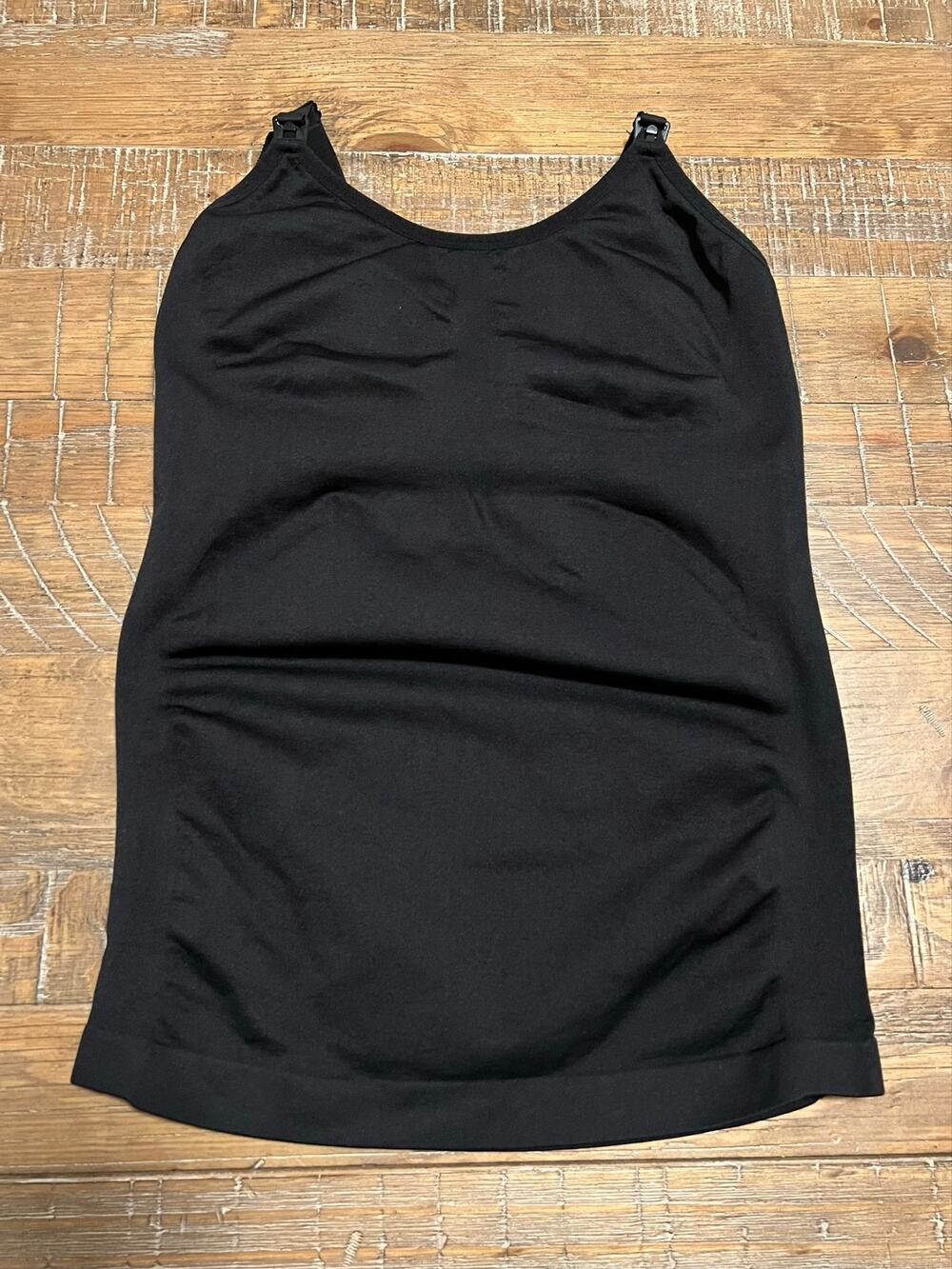 Hofish Seamless Maternity Nursing Tank Top Size S/M Shelf Bra Clip Down Straps